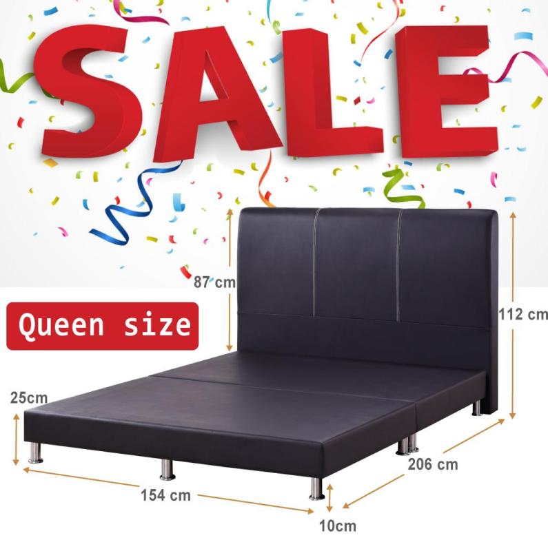 Queen size Dark Brown Bed Frame UN402 * Free Installation