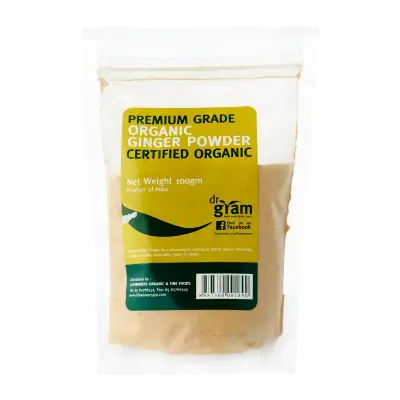 Dr Gram Organic Ginger Powder 100g (4 Packets)