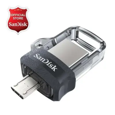 SanDisk Ultra Dual Drive m3.0 64GB USB 3.0 OTG Flash Drive SDDD3 (Grey/Gold)