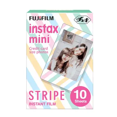 Fujifilm Instax Mini Stripe Instant Films - 10 Sheets