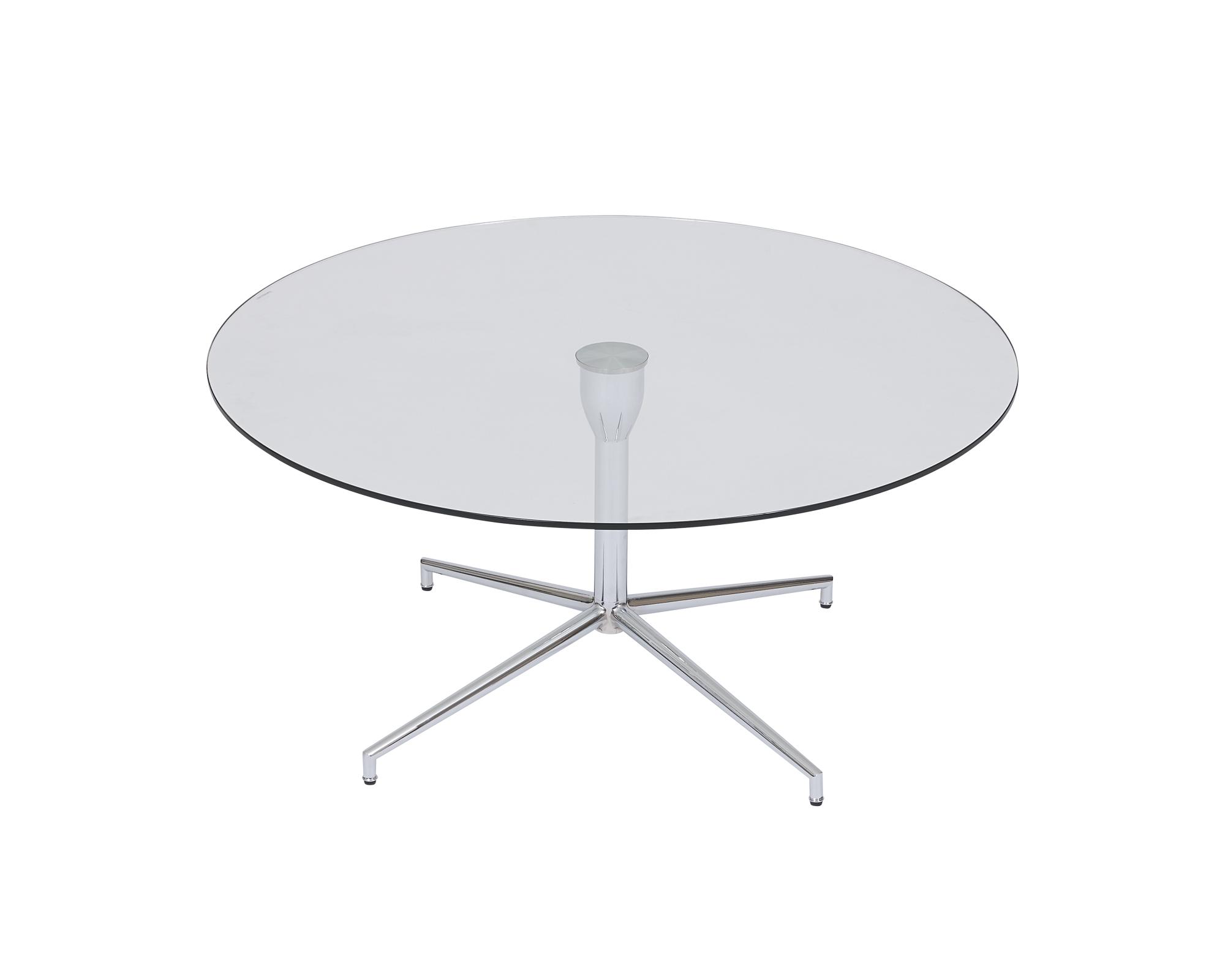 Salduba Chrome Tempered Glass Coffee Table