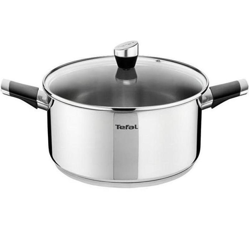 Tefal E82352 Emotion Stainless Steel Stew Pot w/Lid 26cm Singapore