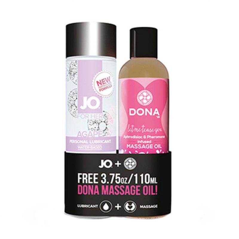 Buy System JO - Agape Original 4 oz + Free Dona Flirty Massage Oil 3.75 oz Singapore
