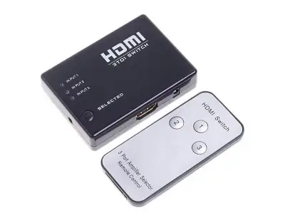 3 PORT FULL HD HDMI 1080P SWITCHER WITH REMOTE CONTROL
