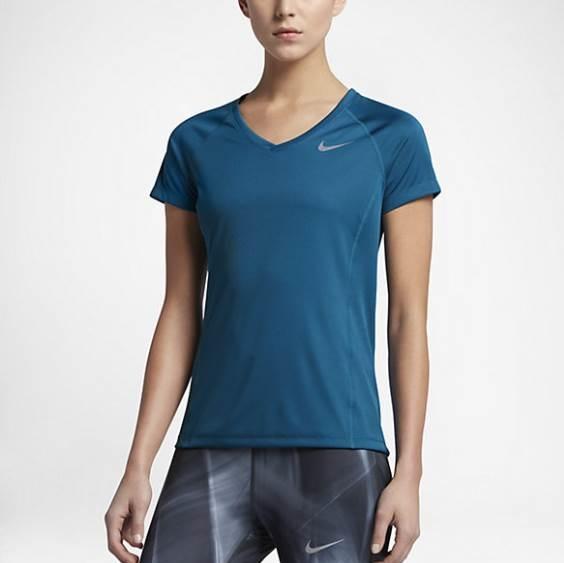 blue nike shirt womens