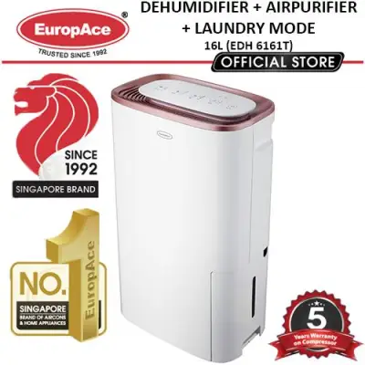 EDH 6161T 3-IN-1 DEHUMIDIFIER (16L) - Dehumidifier + Air Purifier + Laundry Mode