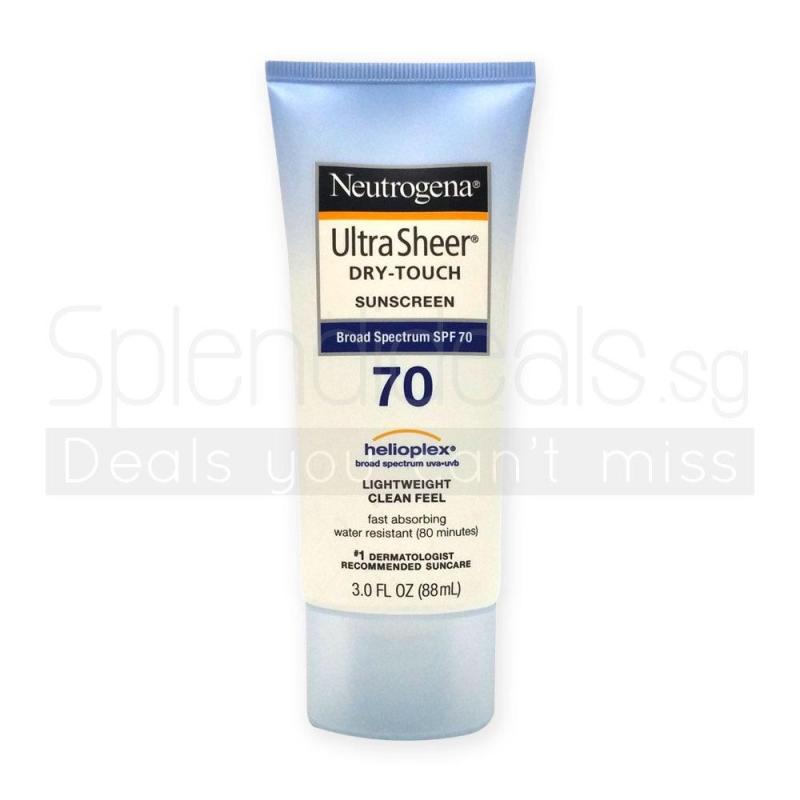 Buy Neutrogena Ultra Sheer Dry-Touch Sunscreen Broad Spectrum SPF 70 88ml - 7702 Singapore
