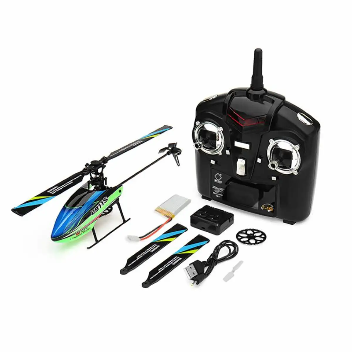 flybarless rc helicopter