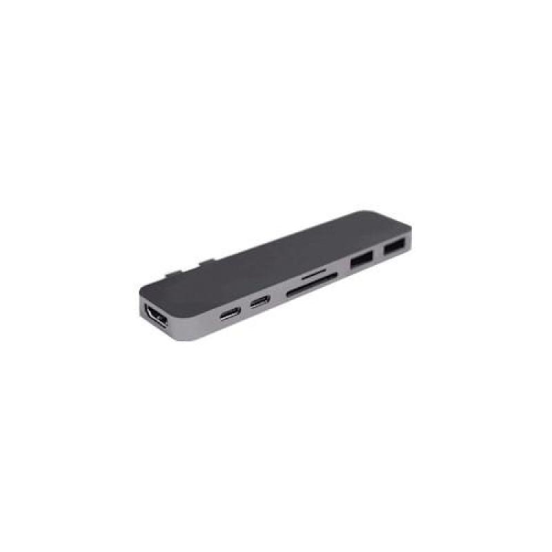 HyperDrive Duo Hub Thunderbolt 3 USB-C 2016 2017 MacBook Pro 13 15 Gray Sanho
