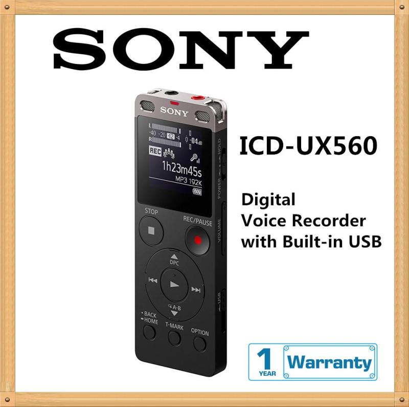 Sony ICD-UX560 4GB Stereo Digital Voice Recorder w/Built-in USB Singapore