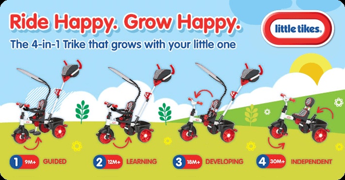 little tikes 4 in 1 trike primary