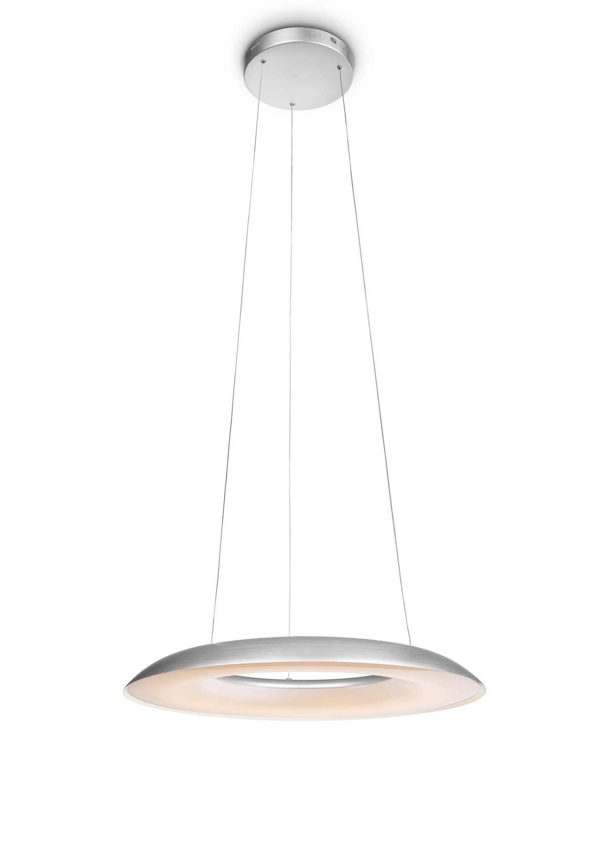 Philips Ayr LED Pendant White/Alu 25W