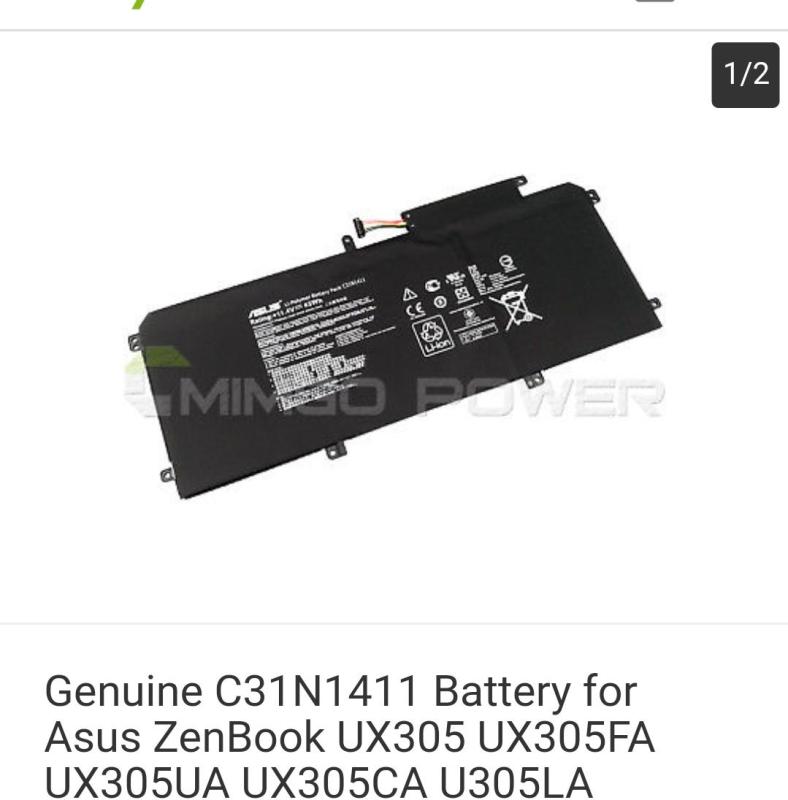Genuine C31N1411 Battery for Asus ZenBook UX305 UX305FA UX305UA UX305CA U305LA