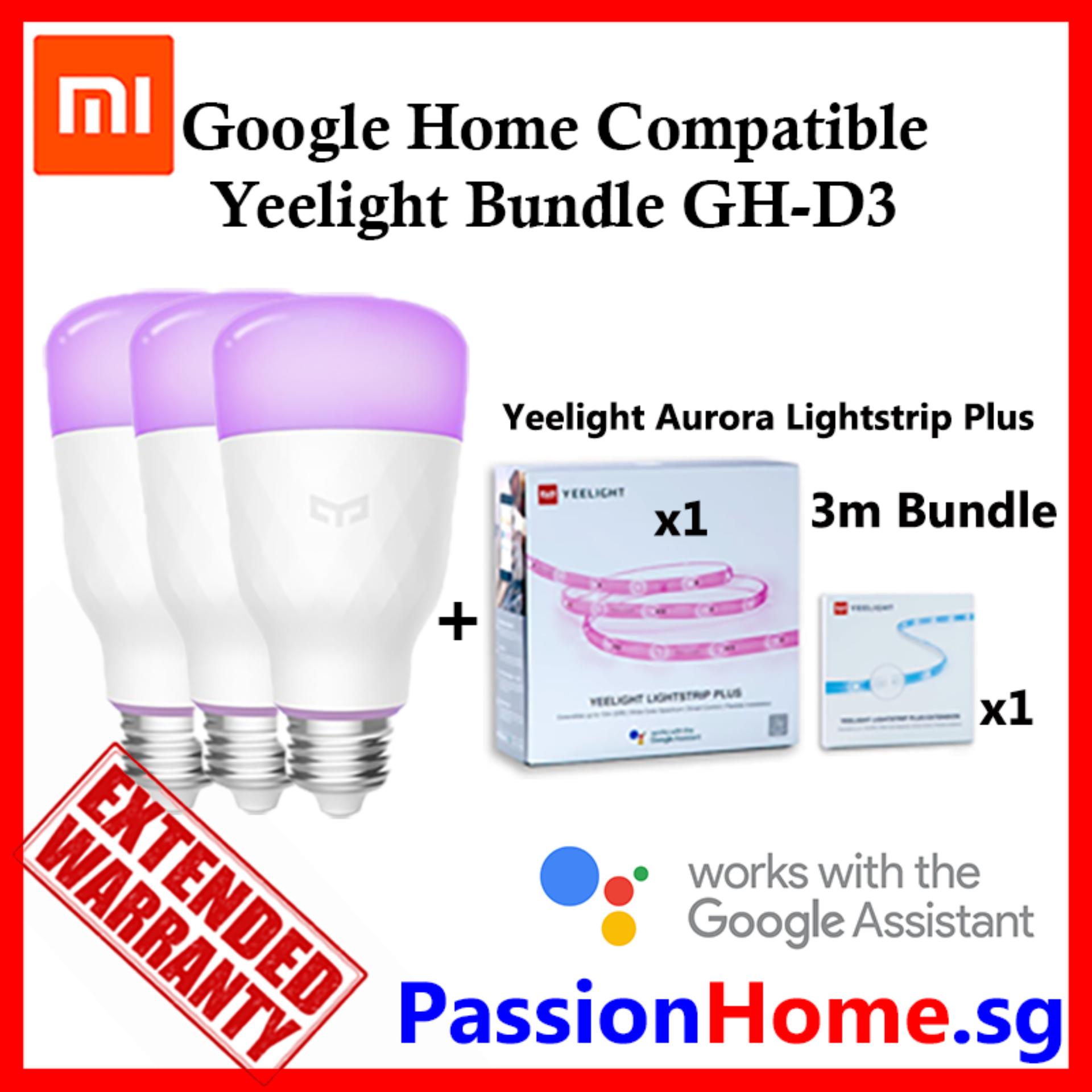 Google Home Compatible Yeelight Bundle GH-D3