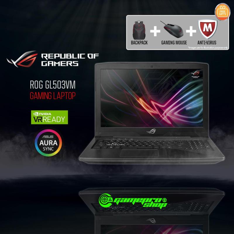 ASUS ROG Strix GL503VM - FY359T (i7-7700HQ/ GTX1060 6GB/ 128GB SSD+ 1TB HDD) 15.6 FHD *COMEX PROMO*