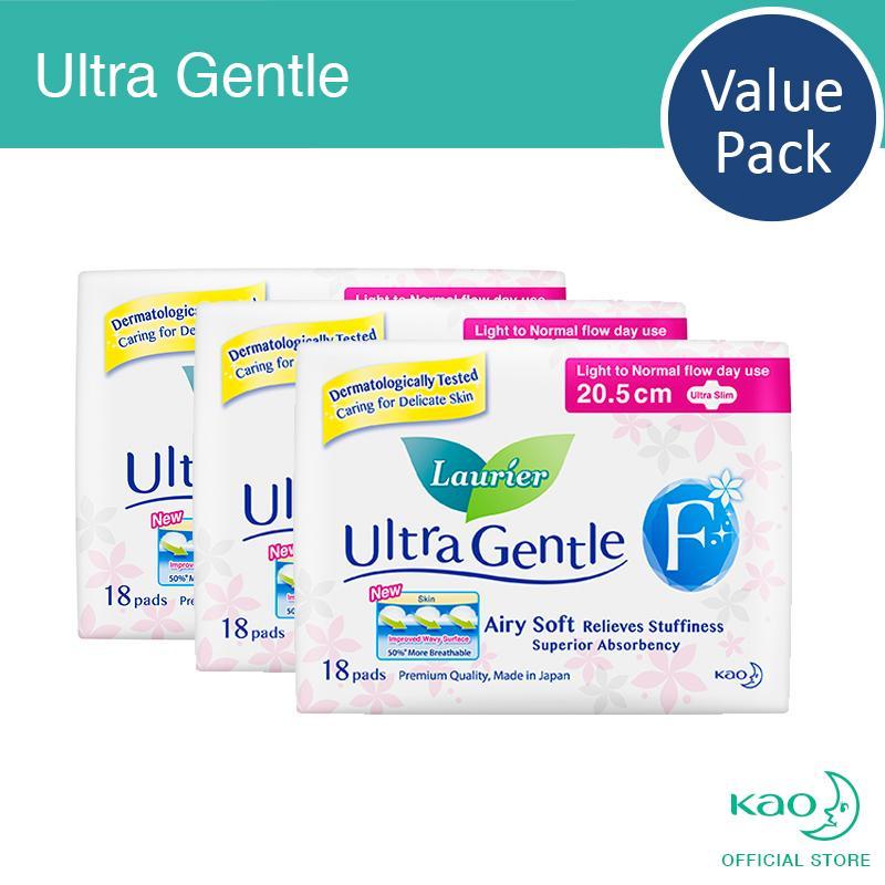 Buy Laurier Ultra Gentle Light Flow Ultra Slim 20.5cm 18pcs Triple Pack Singapore
