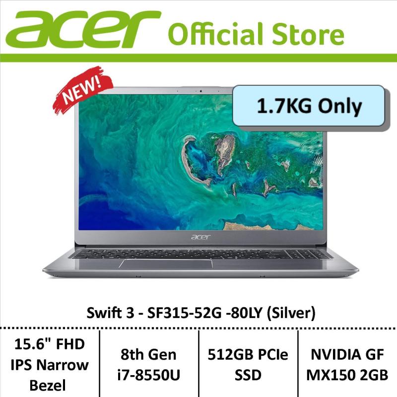 Acer Swift 3 SF315-52G-80LY (Silver) Thin & Light Laptop – 15.6-Inch Display 8th Generation i7 Processor with NVIDIA Graphics Card