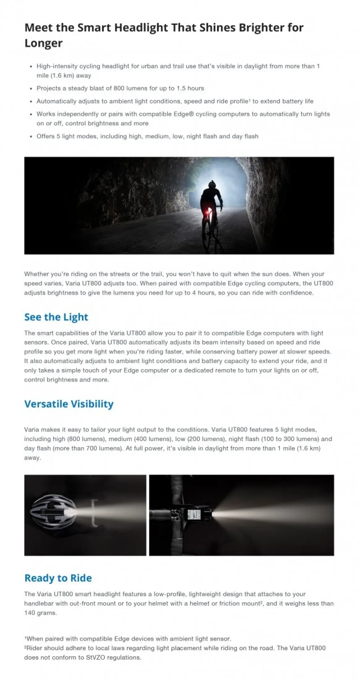 garmin smart headlight