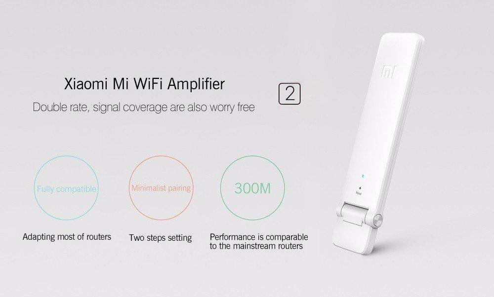 Xiaomi WiFi Repeater 2 Amplifier Range Extender 300Mbps Wireless Signal Booster