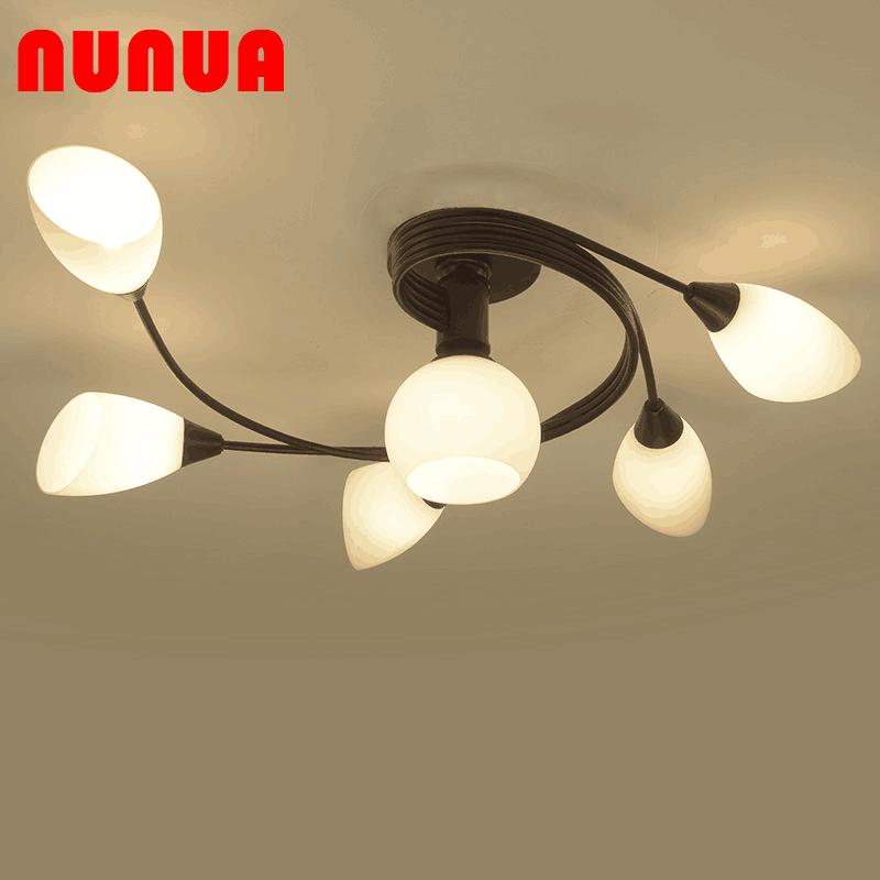 Flower Shaped Ceiling Living Room Lights Led Library Restaurant Bedroom Modern Minimalist Lamp