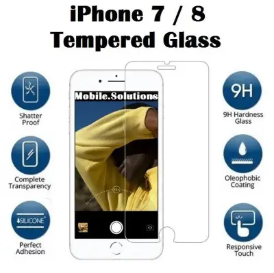 iPhone 7 / 8 Tempered Glass Screen Protector (Clear)