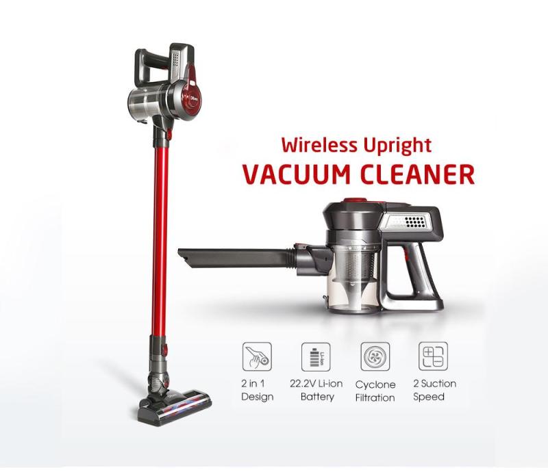 Dibea 2-in-1 Handheld Rod Wireless Upright Vacuum Cleaner Two Speed Control Free stretching Floor Cleaner - intl Singapore