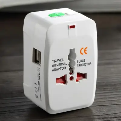 Universal Travel Adaptor Power Plug USB port Adapter charge fast