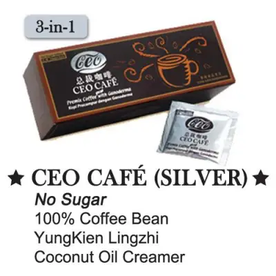 CEO Cafe (Lingzhi Coffee) - SILVER No Sugar