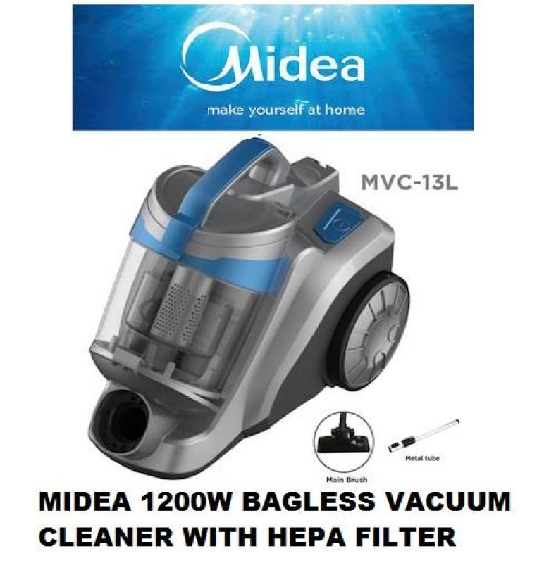 MIDEA 1200W BAGLESS VACUUM CLEANER WITH HEPA FILTER * MVC13L * 1 YEAR WARRANTY Singapore