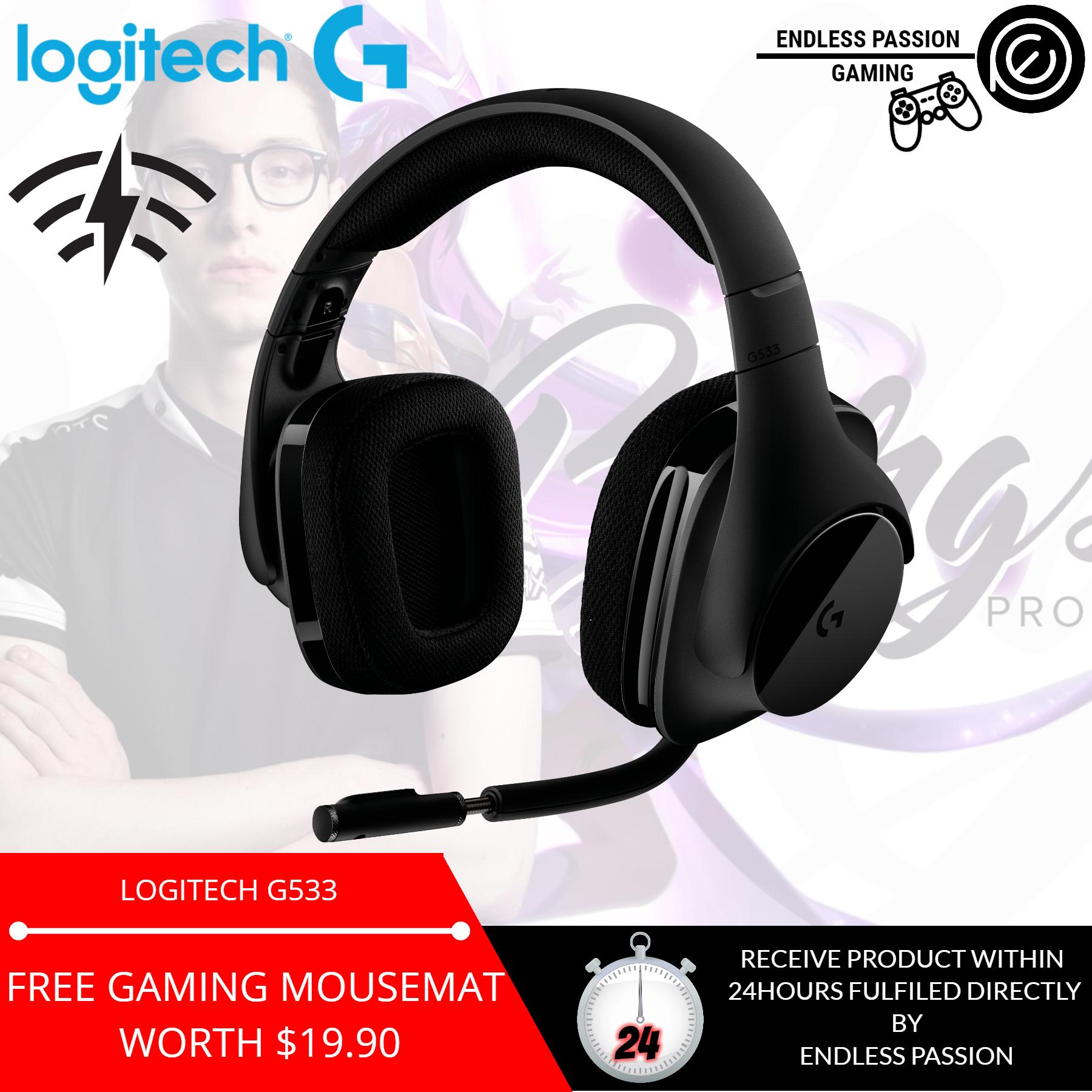 Logitech G533 Wireless Gaming Headset – DTS 7.1 Surround Sound – Pro-G Audio Drivers