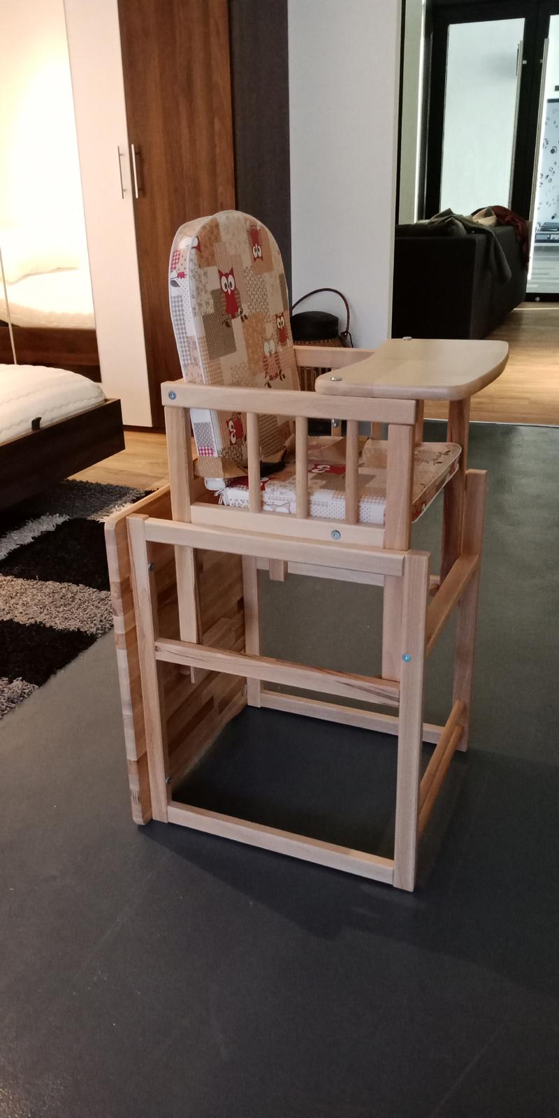 Toddler and baby convertible high chair and table