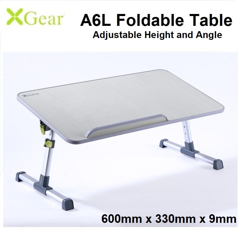 Xgear A6 Large 600 X 330 X 9mm Foldable Laptop Table Adjustable