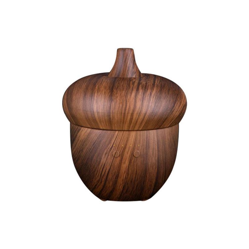 leegoal 300ml Creative Wood Grain Ultrasonic Humidifier 7 Color Oil Diffuser Essential Oil Aromatherapy ,US Plug Singapore