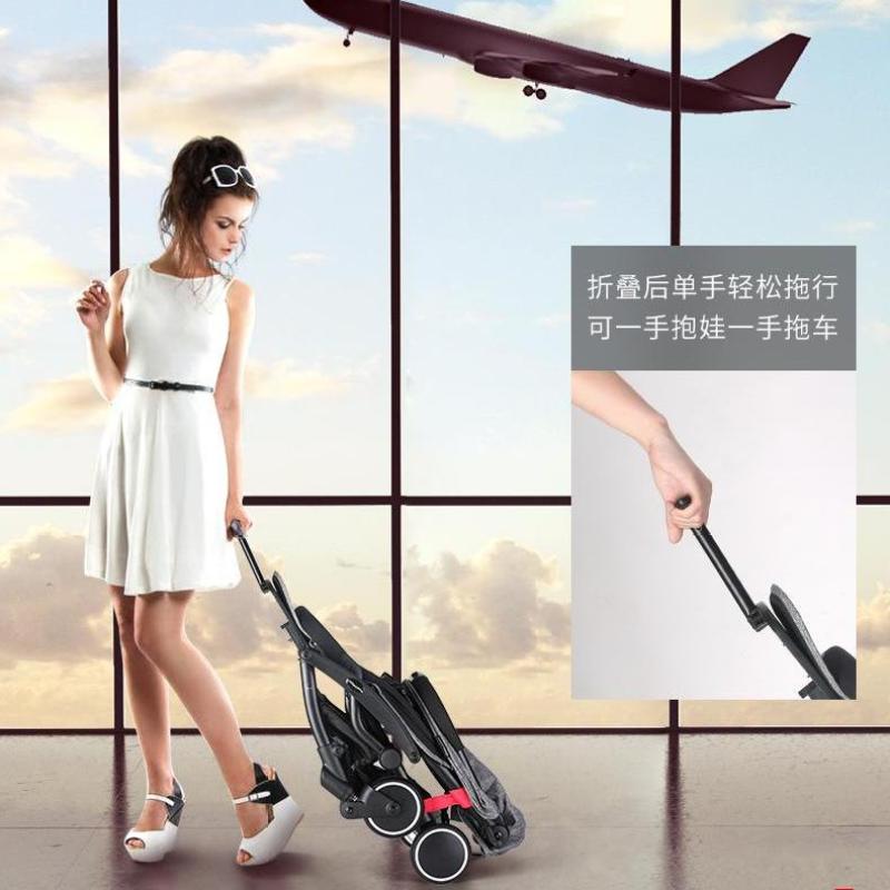 Best One Hand Fold Cabin Size Ultra Lightweight Baby Stroller - Grey Color Singapore