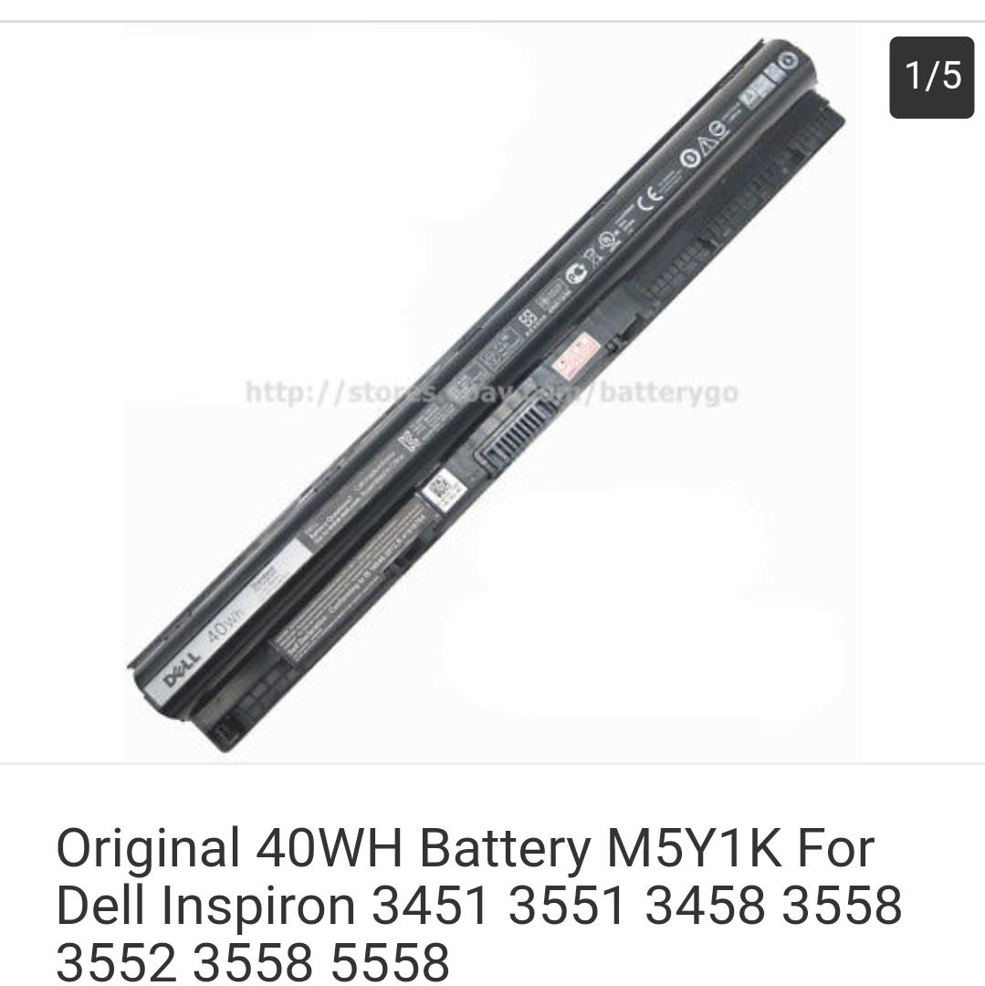 Original 40WH Battery M5Y1K For Dell Inspiron 3451 3551 3458 3558 3552 3558 5558