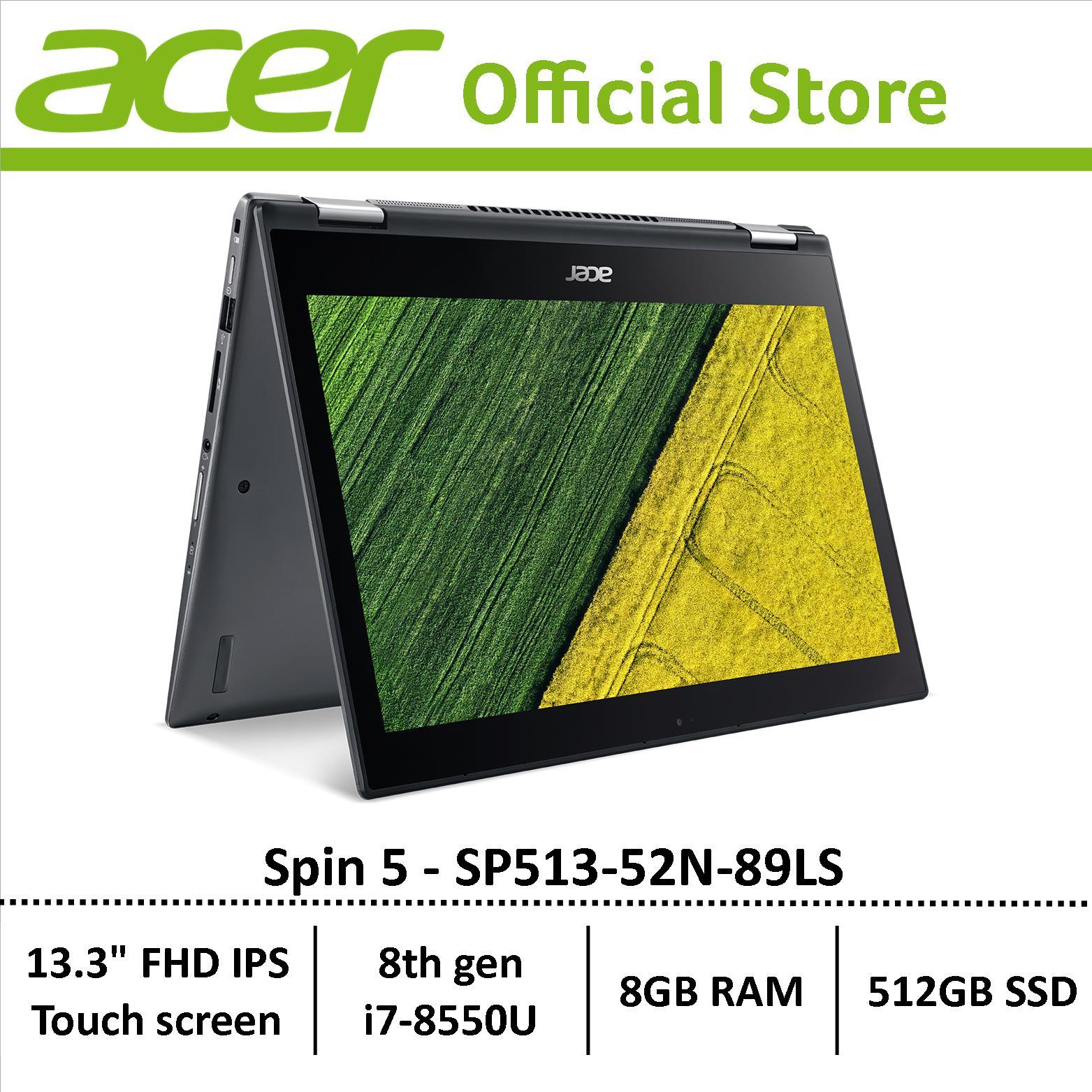Acer Spin 5 SP513-52N-89LS Convertible Laptop - Free astone speaker