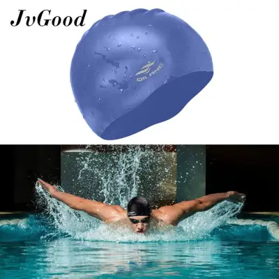 JvGood Silicone Long Hair Swim Cap Waterproof Swimming Cap Hat Unisex for Adult Kids Woman and MenKeeps Hair Clean Dry