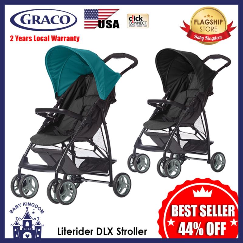 GRACO LITERIDER DLX Stroller (Black Grey Emea) - Local Warranty Singapore