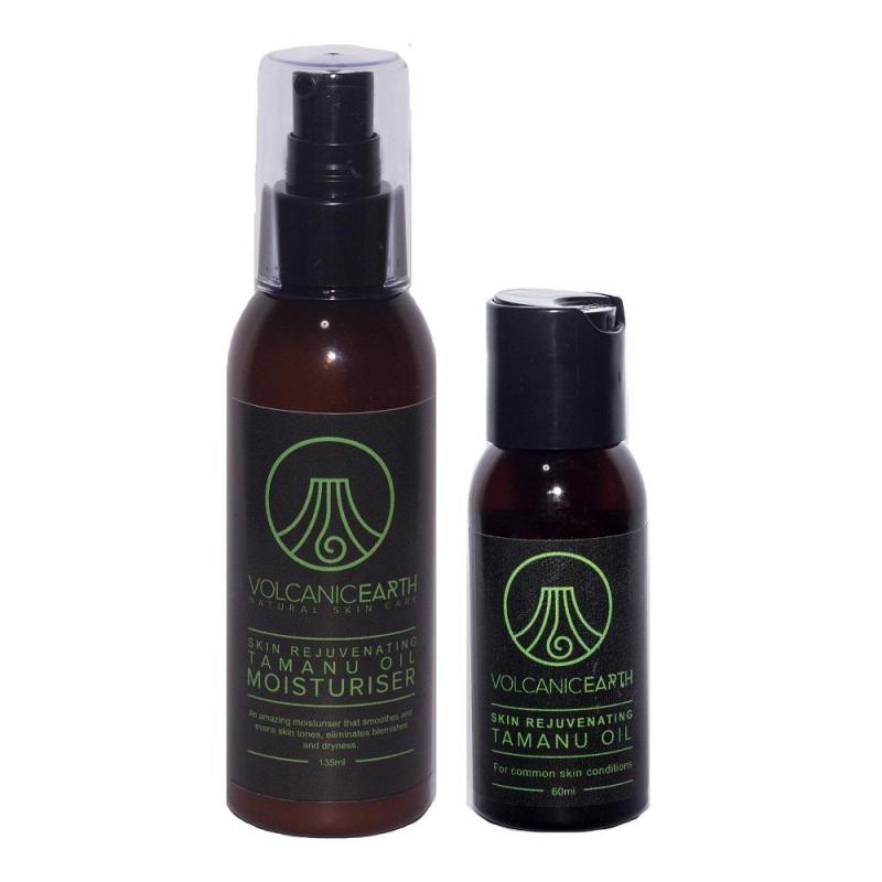 Buy Volcanic Earth Organic Tamanu Skin Moisturiser 135ml + 100% Pure Tamanu Oil 60ml Value Set Singapore