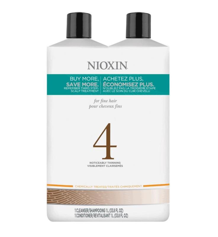 Buy NIOXIN NO.4 CLEANSER + CONDITIONER PROMOTION SET 2 X 1L Singapore