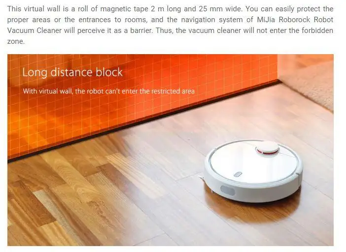 robot vacuum barrier tape