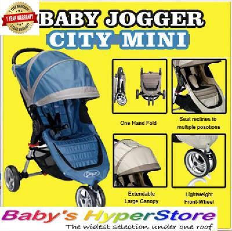 Baby Jogger City Mini Stroller BLUE GREY COLOUR! - Suitable from birth to 25kg - LOCAL seller warranty 1 YEAR Singapore
