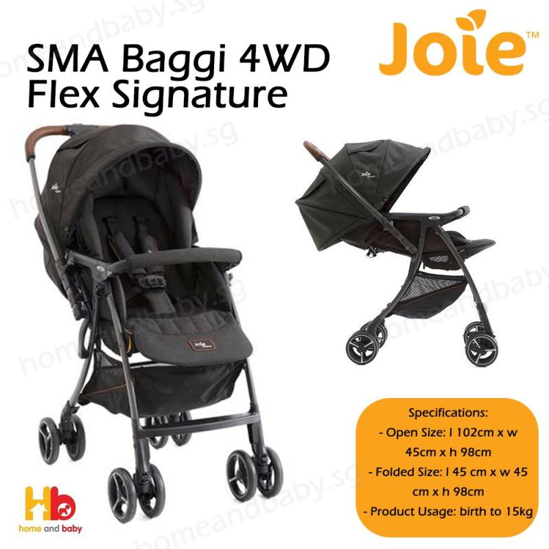 Joie SMA Baggi 4WD Flex Signature (One year warranty)(with raining cover)(ready stock) Singapore