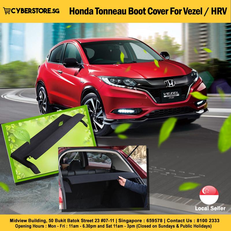 Honda Hrv Rear Cargo Tonneau Cover Shield With Center Opening Honda Hrv