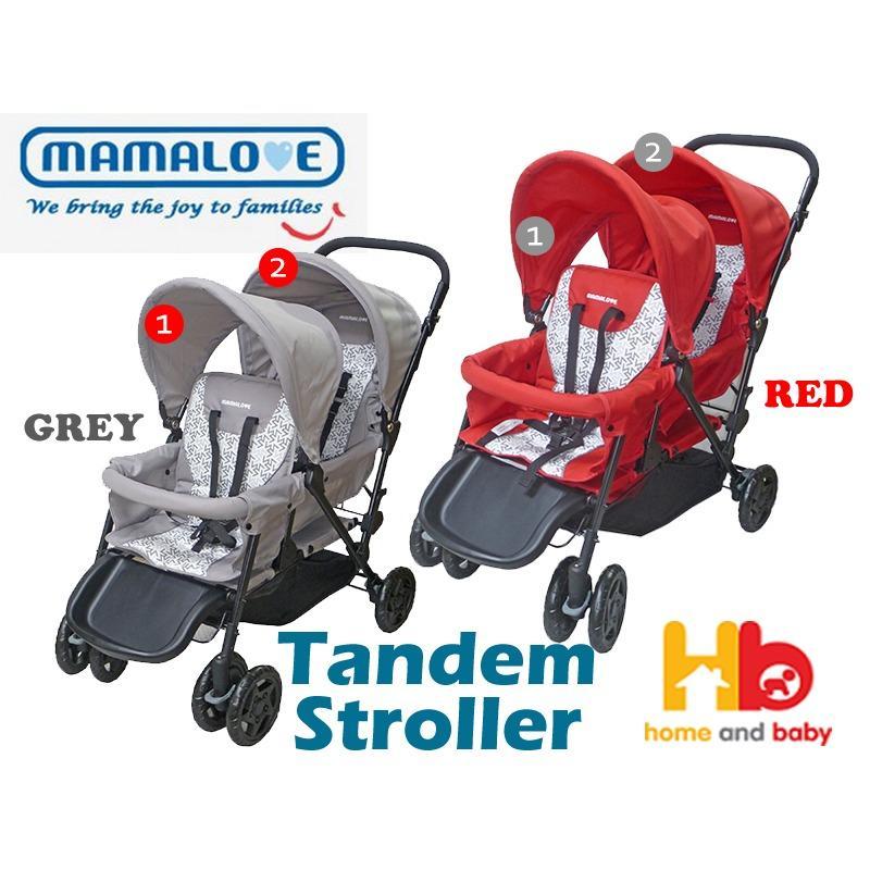 Mamalove Tandem Stroller 2 seater Singapore