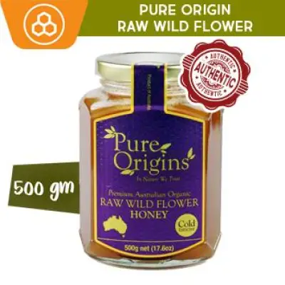 Pure Origins Organic Raw Wild Flower Honey 500g