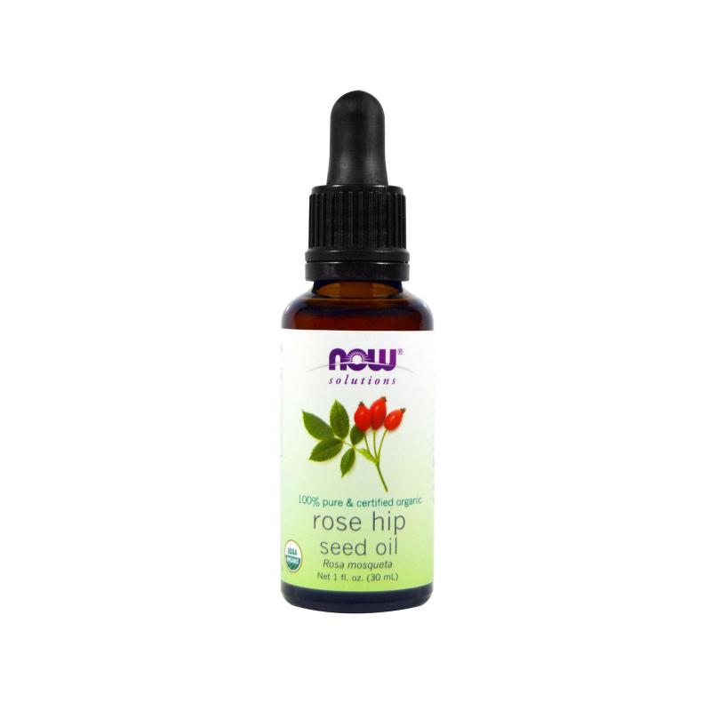 Buy Now Foods, Solutions, Certified Organic Rose Hip Seed Oil, 1 fl oz (30 ml) Singapore