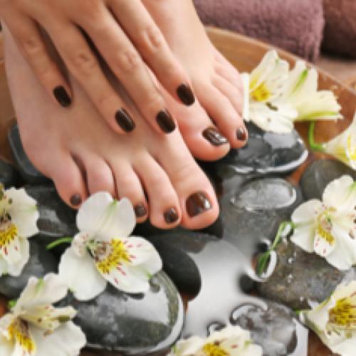 Glamour Beauty: Classic Manicure And Pedicure For 1 Person At Hougang Mall By Indulgemall