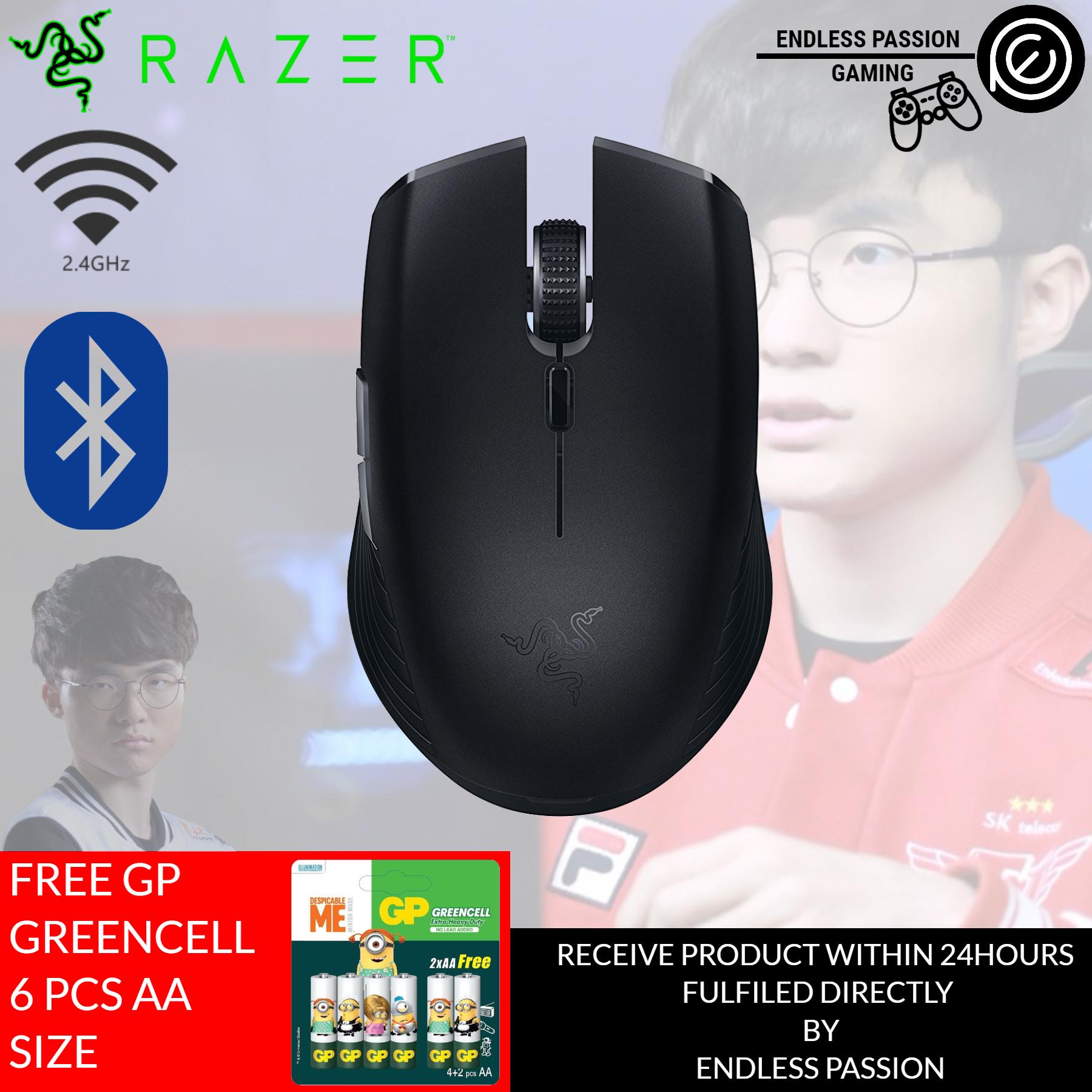 Razer Atheris - Ambidextrous Bluetooth Wireless Portable Gaming-Grade Mouse - 7,200 DPI Optical Sensor