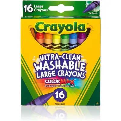 Crayola Ultra Clean and Washable Large Crayons (16-count)